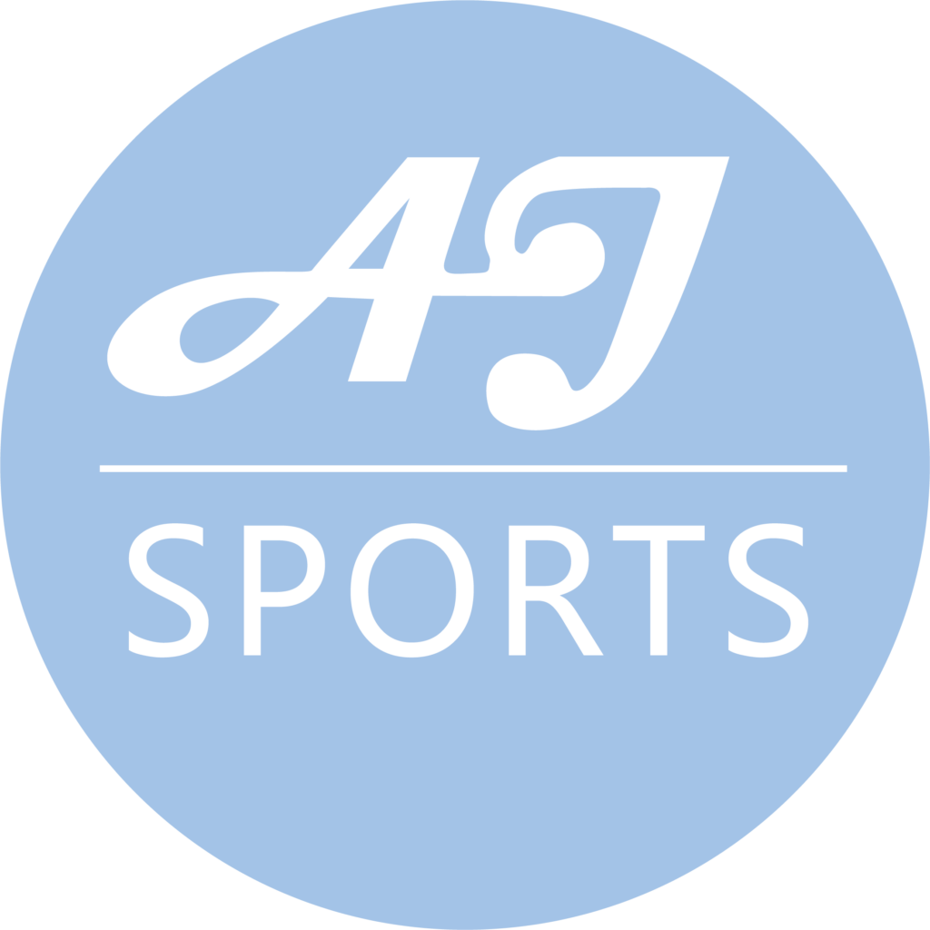 AJ-sports logo blauw