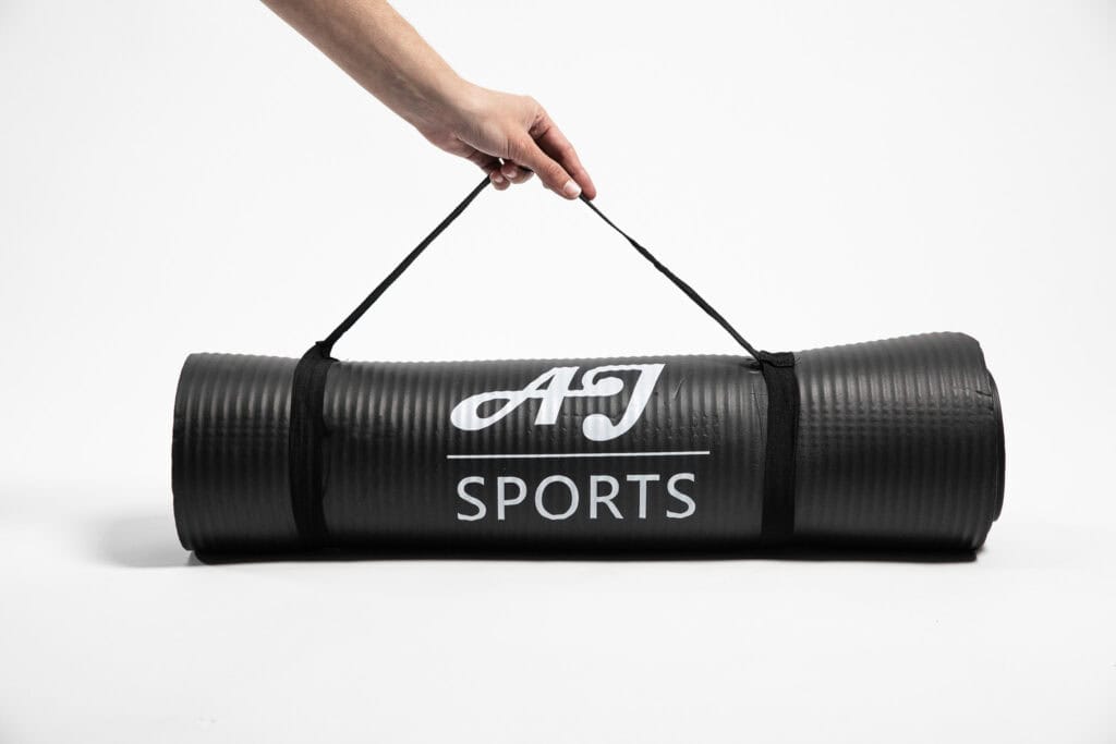 Yoga Mat Dik of fitnessmat in draagriem voor yoga- en fitness oefeningen AJ-Sports