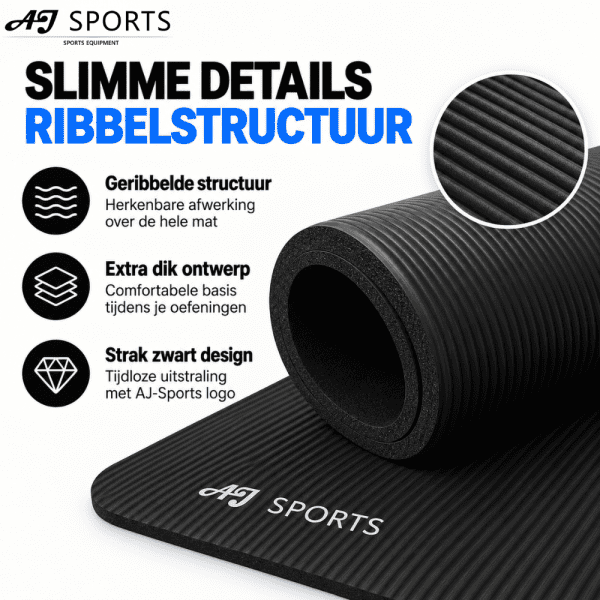 Yoga Mat Dik AJ-Sports - Afbeelding 4