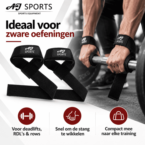 Lifting straps AJ-Sports - Afbeelding 2