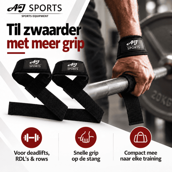 Lifting straps AJ-Sports - Afbeelding 4