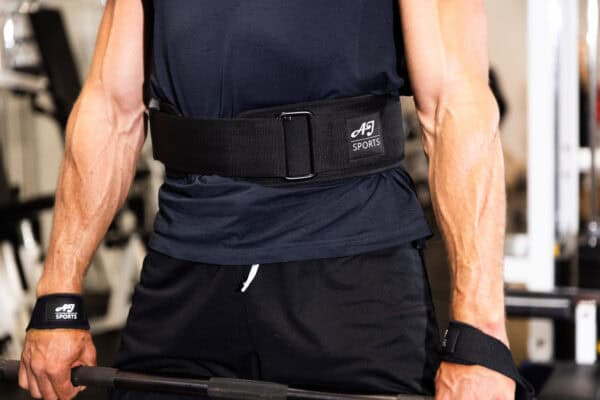 Lifting belt met klittenband deadlift voorkant