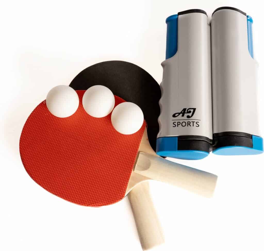 tafel tennis set betjes, balletjes en netje