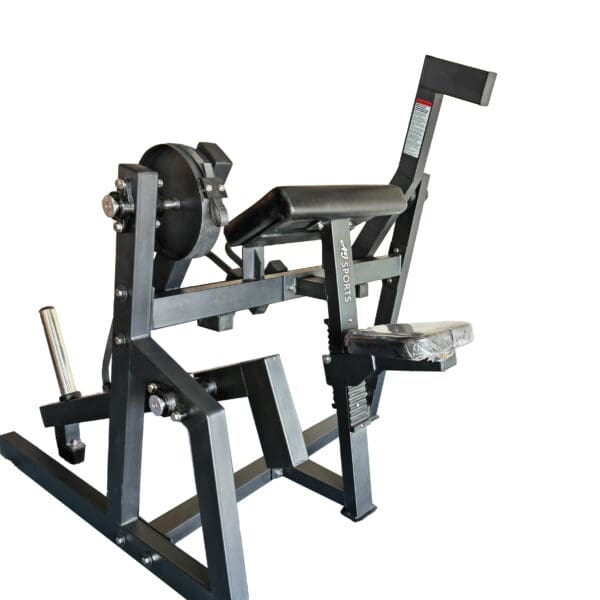 Bicep curl machine zijaanzicht