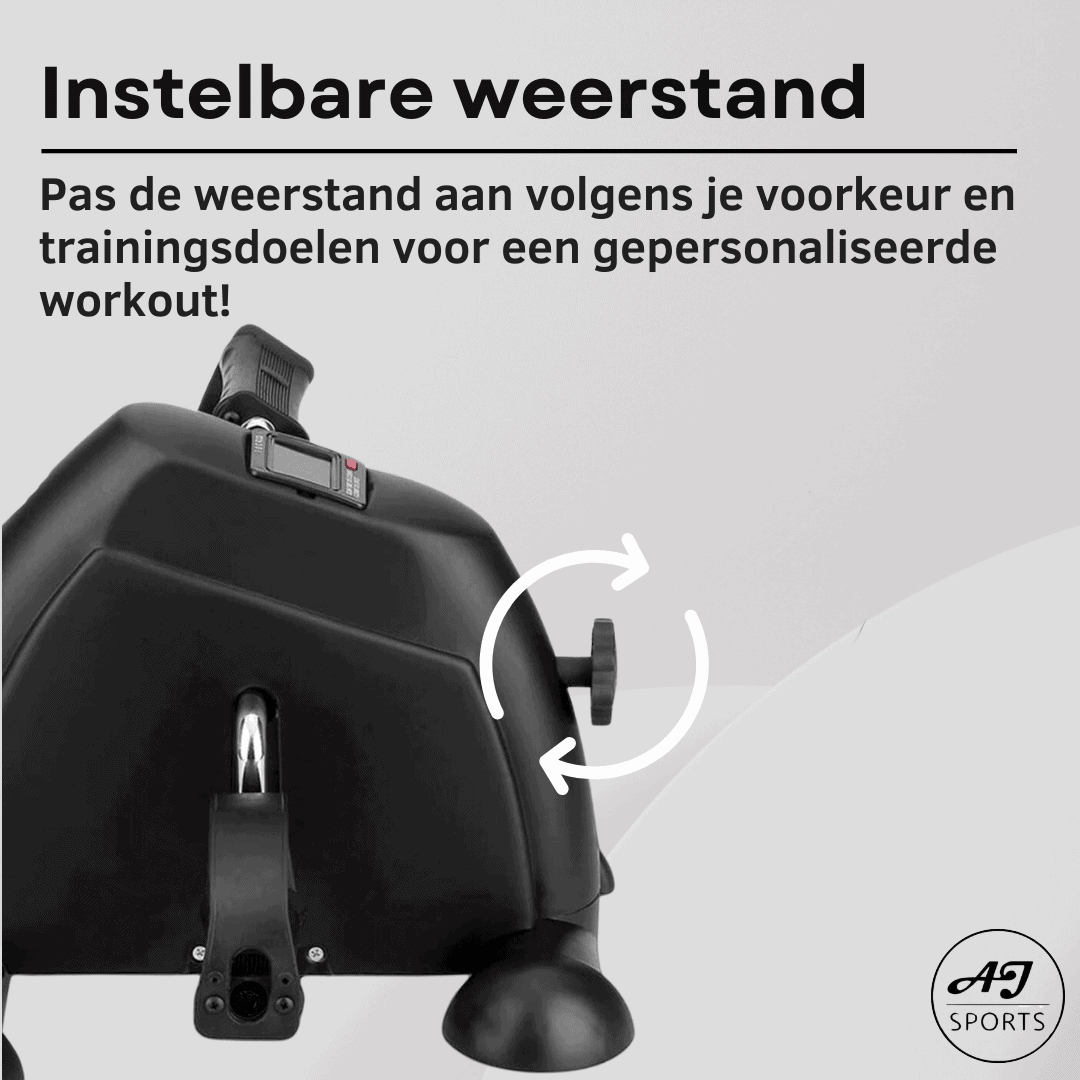 Informatie over hoe je de weerstand op een stoelfiets aanpast