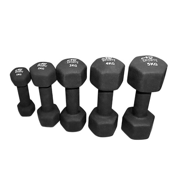 Dumbell set 1KG t/m 5KG staand