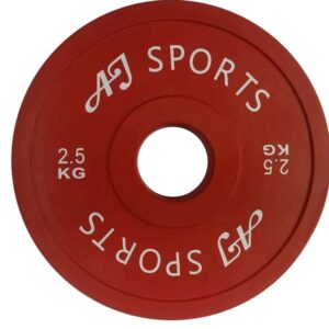 Halterschijf 2.5KG rubber rood