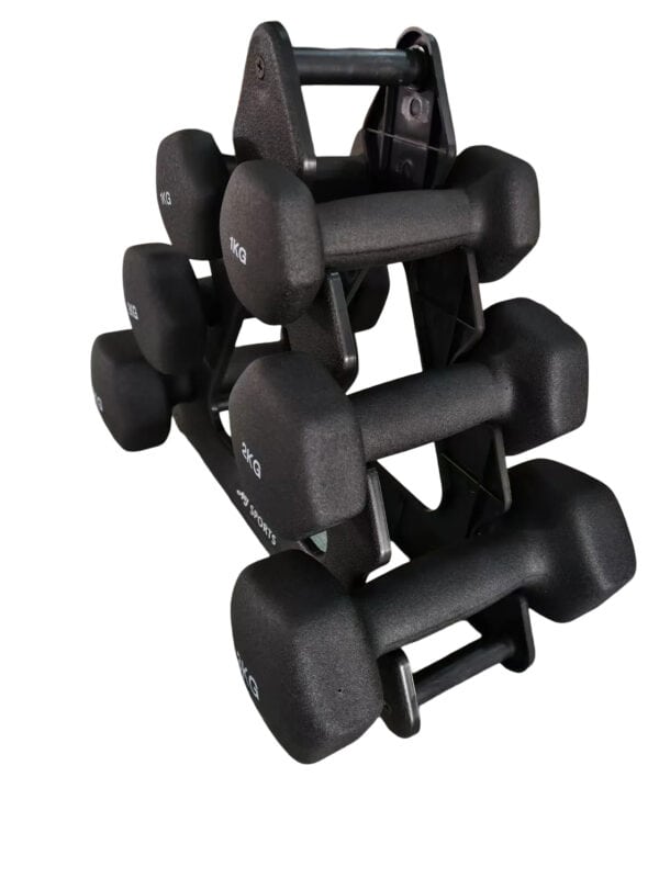 AJ-Sports Dumbbell Set Zwart 1 t/m 3kg - Afbeelding 2
