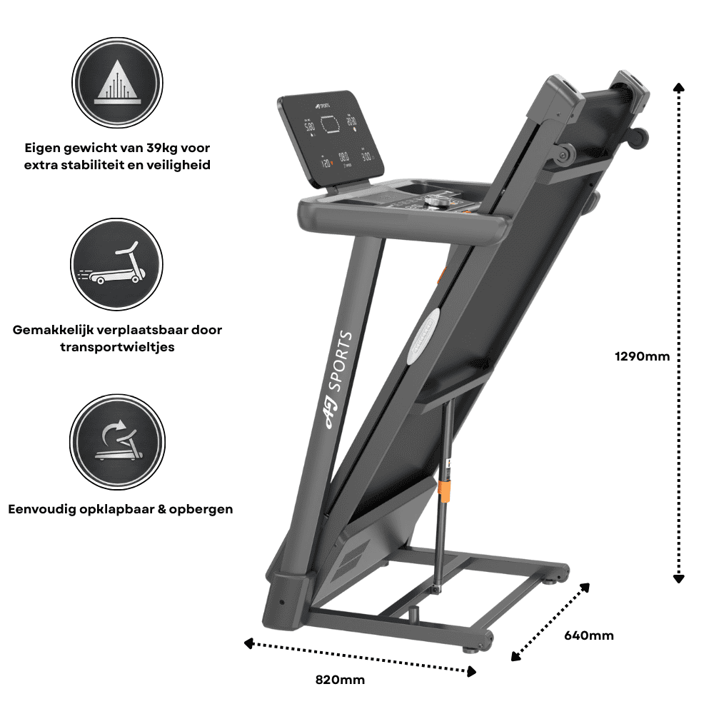 Loopband met hellingsfunctie AJ-6008 - Afbeelding 5