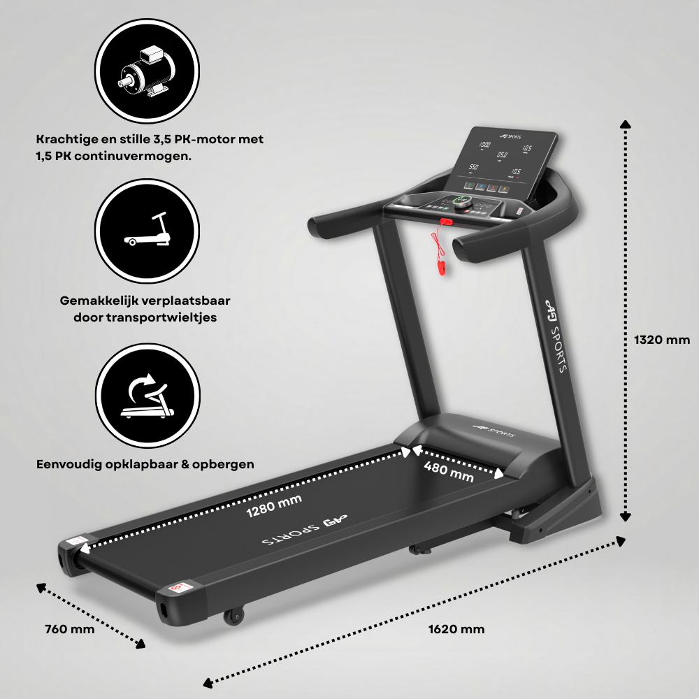 Interactieve loopband met incline AJ-9005 - Afbeelding 3