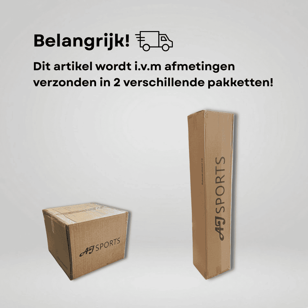 Pakket wordt verzonden in 2 verschillende dozen