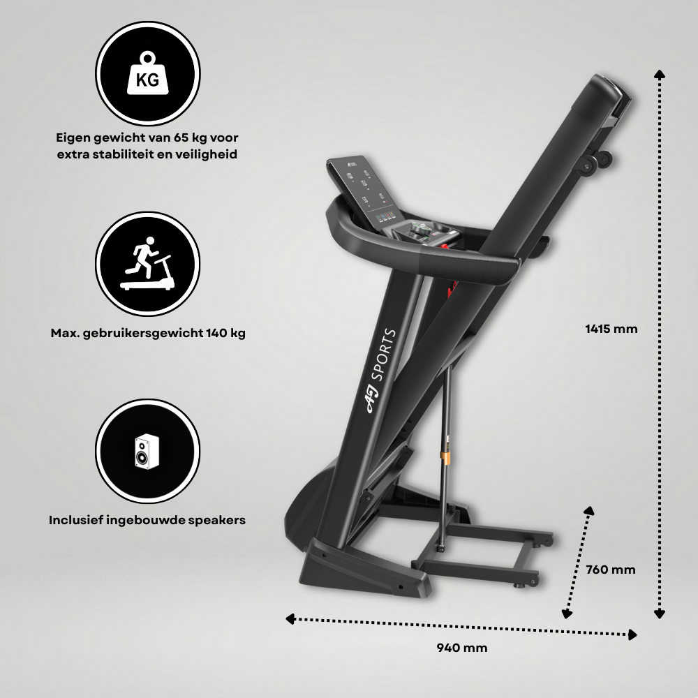 Interactieve loopband met incline AJ-9005 - Afbeelding 4