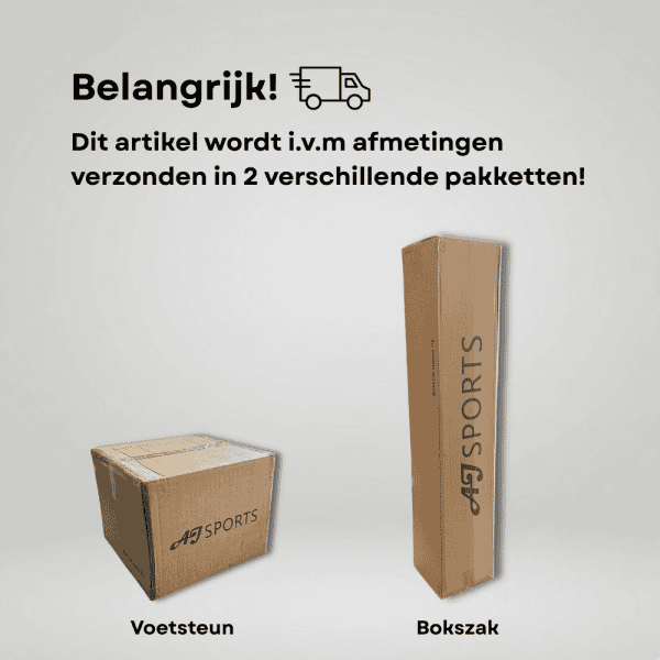 Pakket wordt verzonden in 2 verschillende dozen