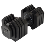 Vooraanzicht verstelbare dumbbell 25kg zwart