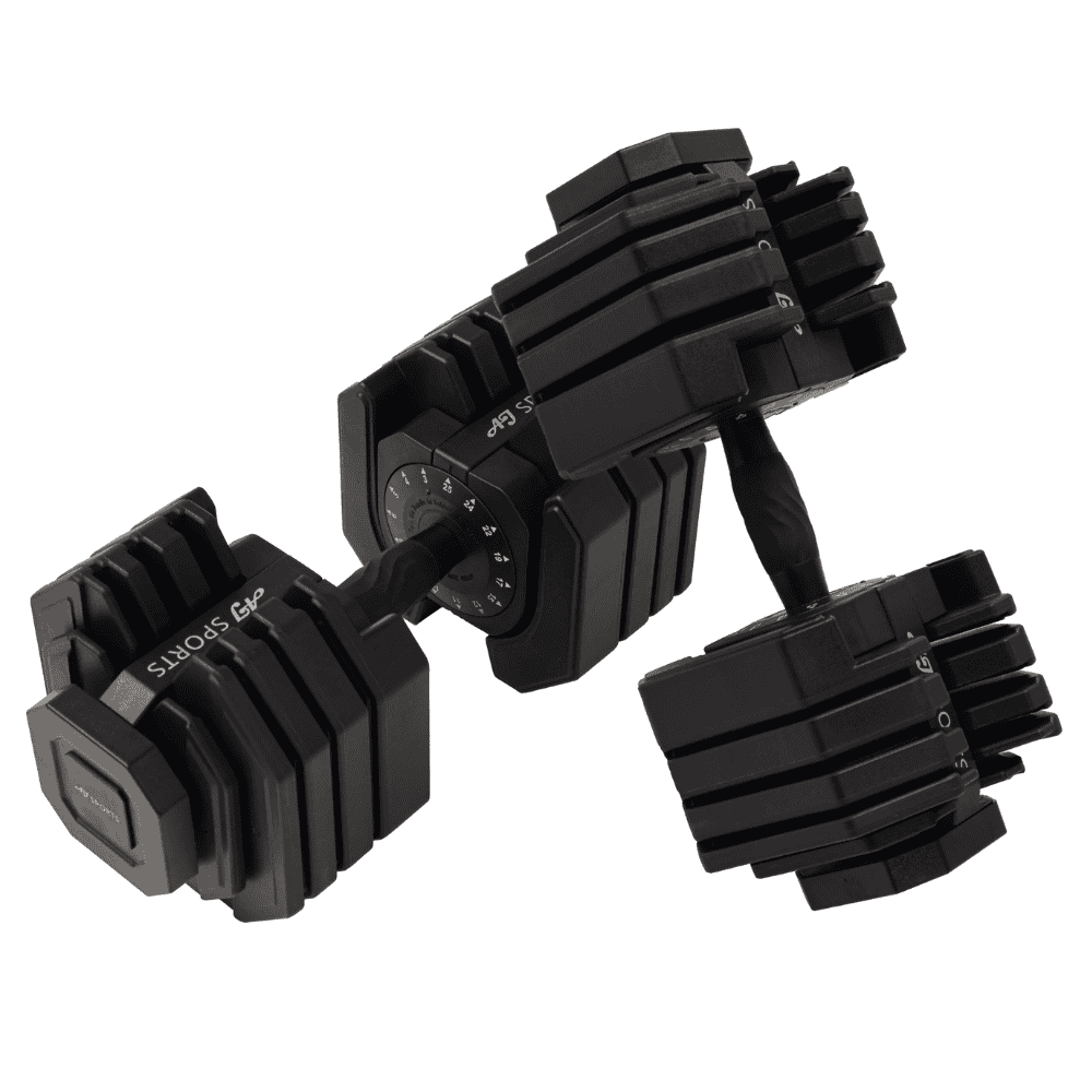 Verstelbare Dumbbells 25kg Zwart
