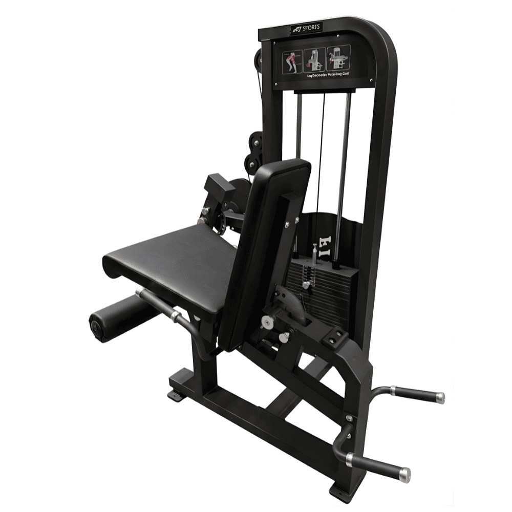 Achteraanzicht zwarte leg extension