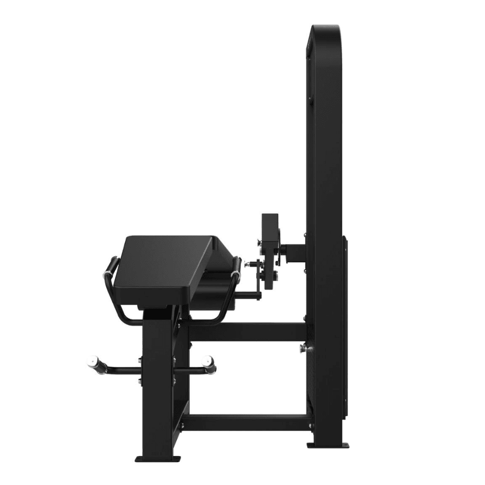 Achteraanzicht zwarte leg curl