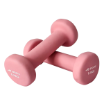Vinyl dumbbell set 0,5kg van AJ-Sports in het roze