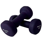 Vinyl dumbbell set 1kg van AJ-Sports in het paars