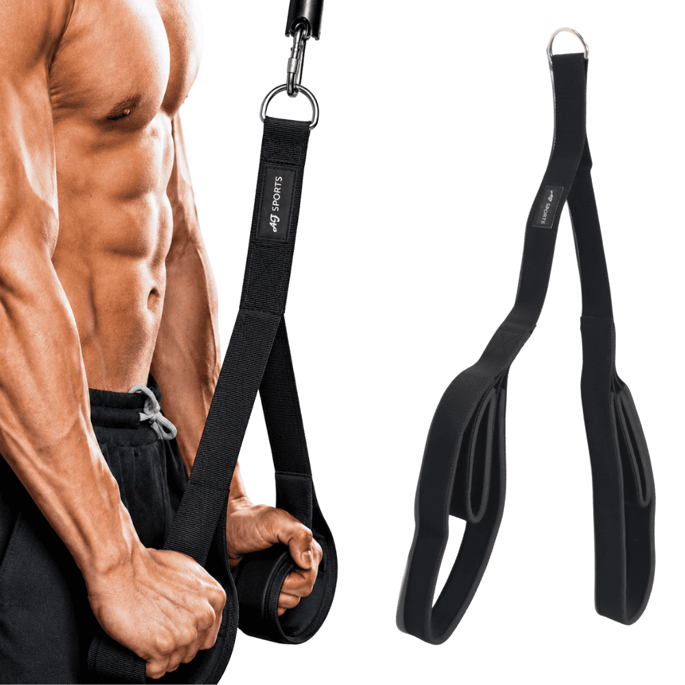Triceps strap in het zwart van AJ-Sports