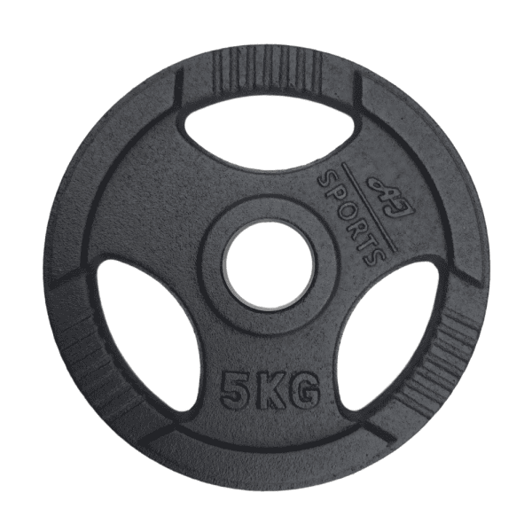 Olympische Halterschijven Gietijzer Tri-Grip (Per stuk) AJ-Sports - Afbeelding 6