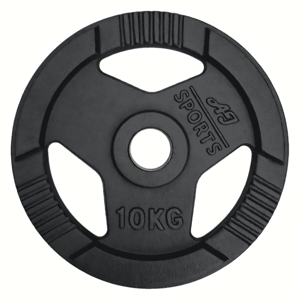 Olympische Halterschijven Gietijzer Tri-Grip (Per stuk) AJ-Sports - Afbeelding 5