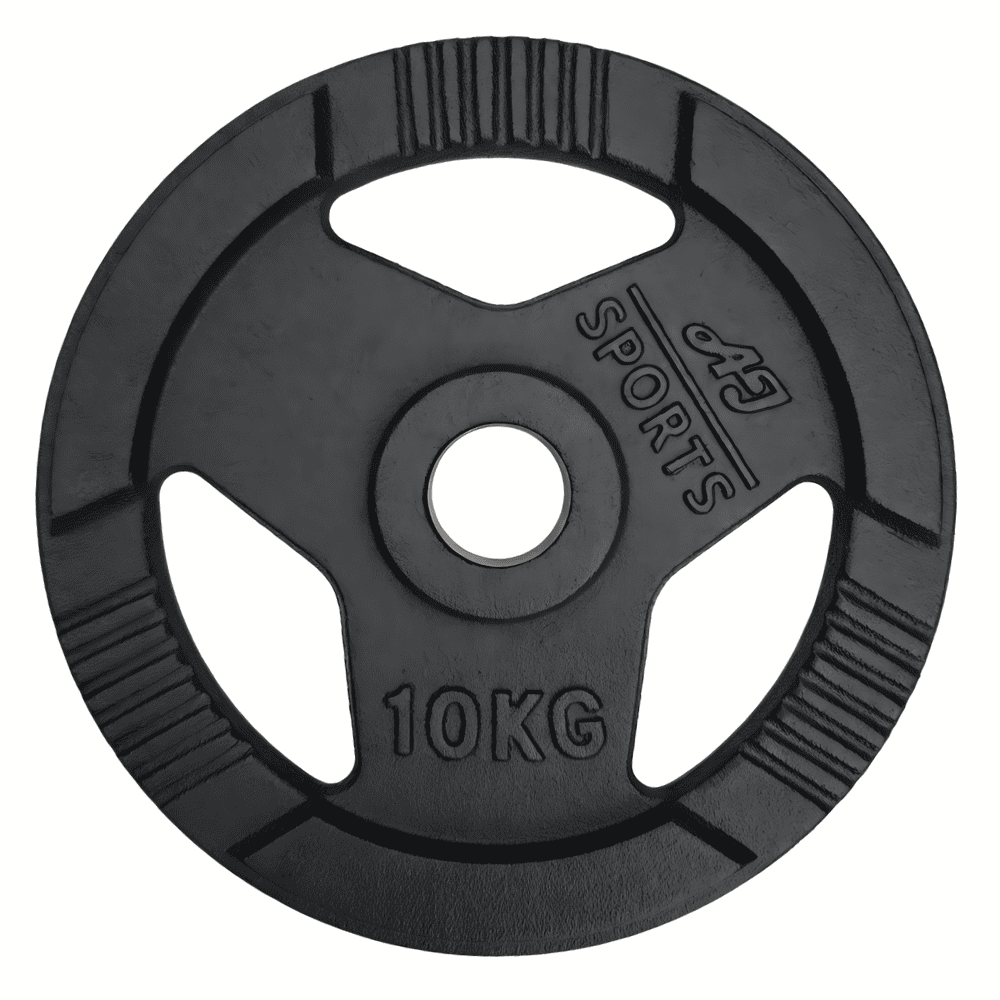 Olympische Halterschijven Gietijzer Tri-Grip (Per stuk) AJ-Sports - Afbeelding 5
