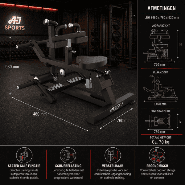 Seated Calf Trainer - Afbeelding 5