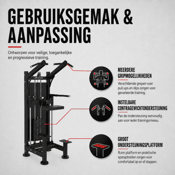 Assisted Pull Up & Dip Machine - Afbeelding 2