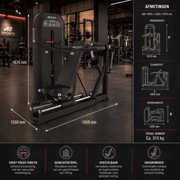 Chest Press Machine - Afbeelding 5