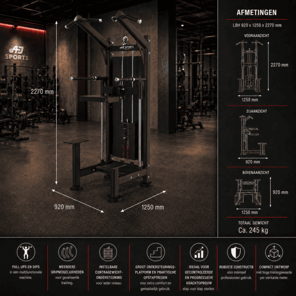 Assisted Pull Up & Dip Machine - Afbeelding 6