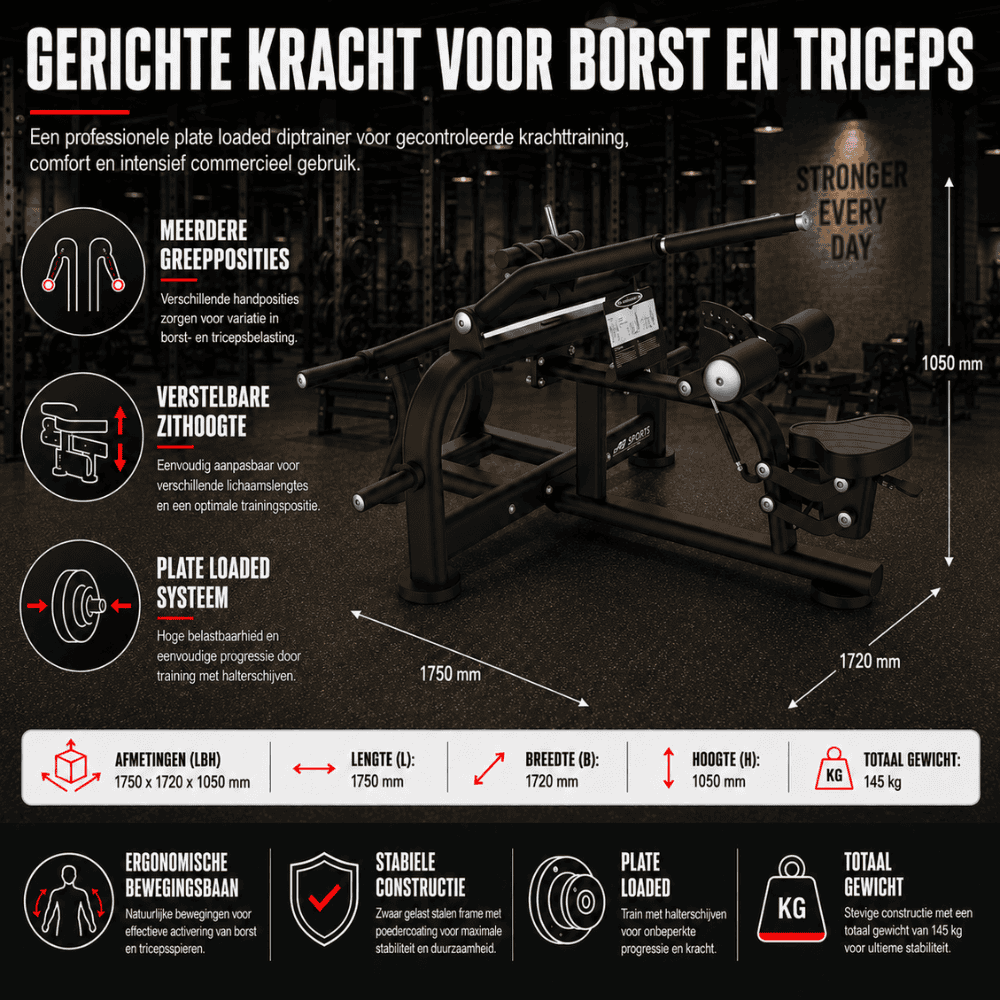 Tricep Dip Machine - Afbeelding 6