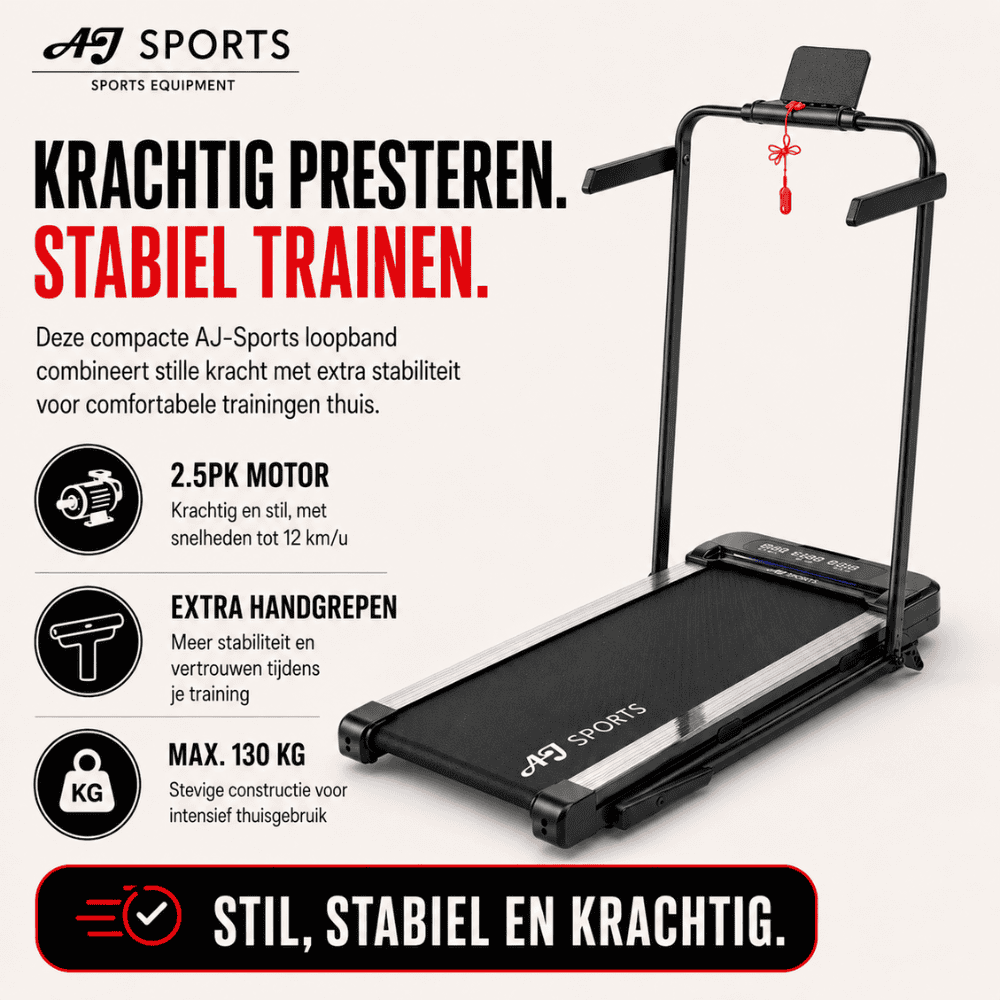 Loopband met Helling AJ-400C | AJ-Sports 1-12 km/u - Afbeelding 3