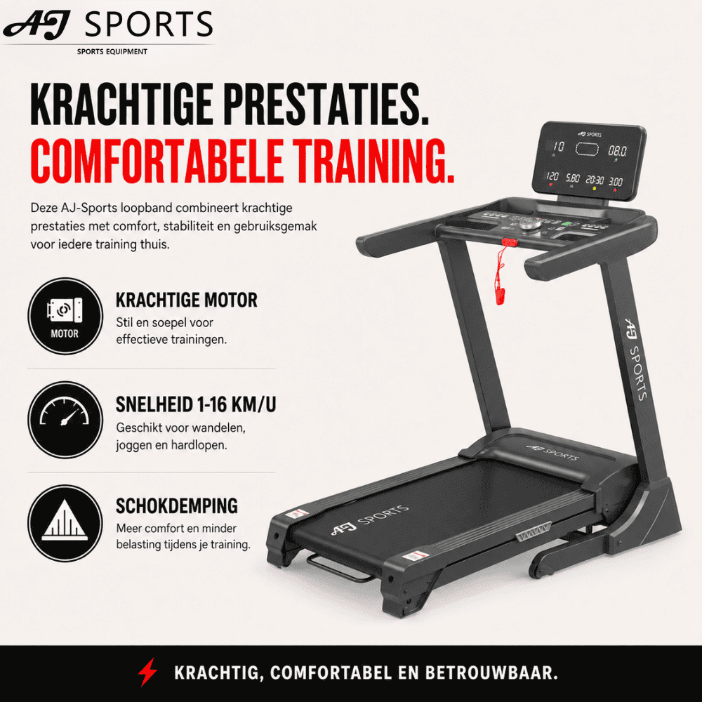 Loopband met Helling AJ-7008 | 16 km/u & 15% Incline - Afbeelding 8