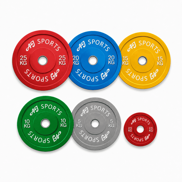 Olympische Halterschijven Rubber (Per stuk)