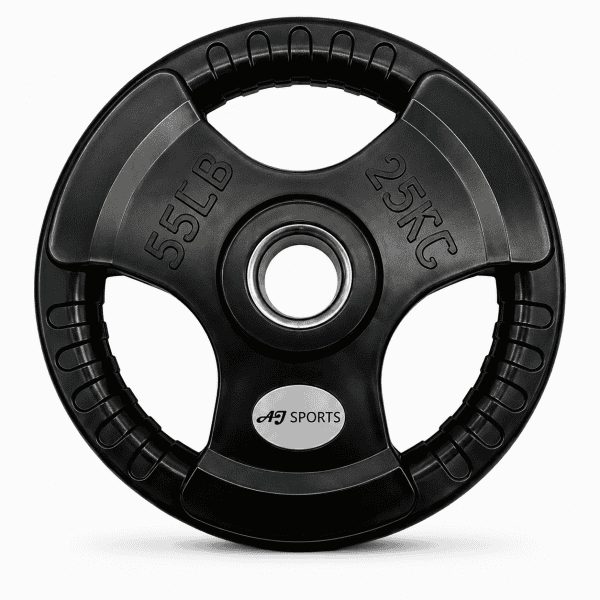 Olympische Halterschijven Rubber Tri-Grip (Per stuk) - Afbeelding 2
