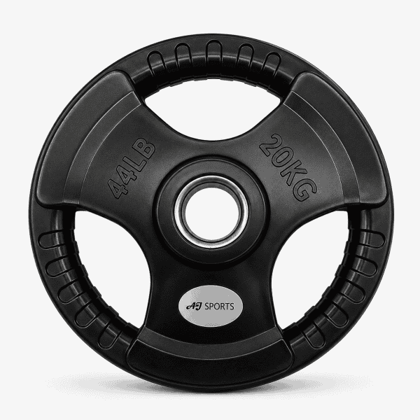 Olympische Halterschijven Rubber Tri-Grip (Per stuk) - Afbeelding 3