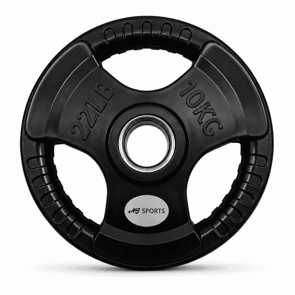 Olympische Halterschijven Rubber Tri-Grip (Per stuk) - Afbeelding 5