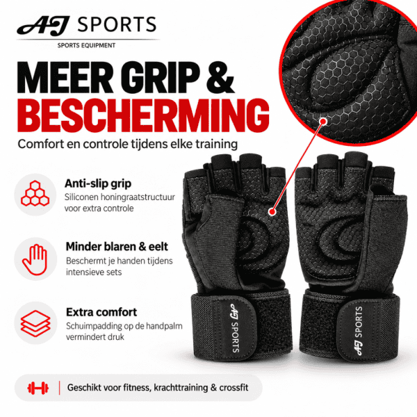 Fitness Handschoenen met Polssteun - Afbeelding 2
