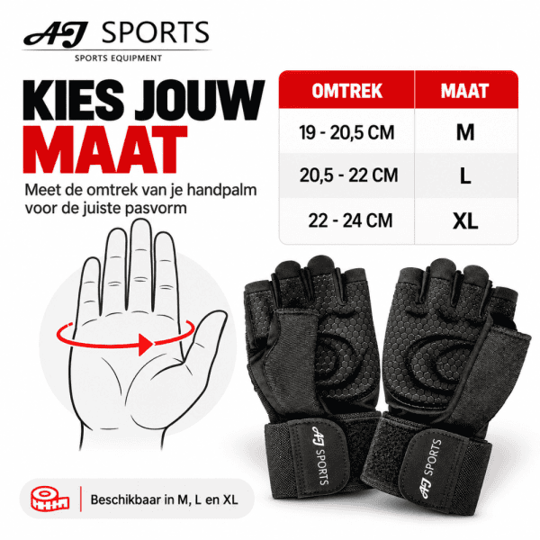 Fitness Handschoenen met Polssteun - Afbeelding 4